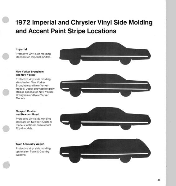 1972 Chrysler Color Trim Folder Page 6